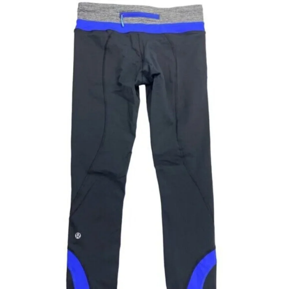 Lululemon Run Inspire Crop II 6 Blue Gray - Picture 3 of 7